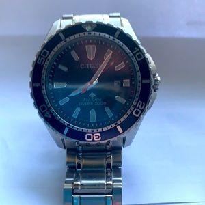 Mens Citizen  Diver Stainless Blue Dial 45 mm